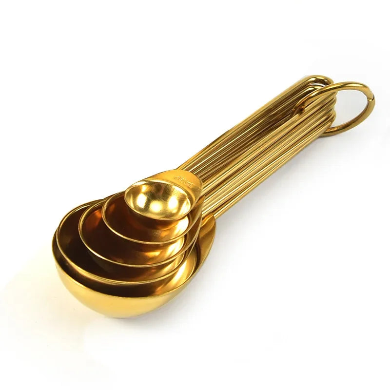 Stainless Steel Measuring Cups and Spoons Set Stackable Kitchen Tools