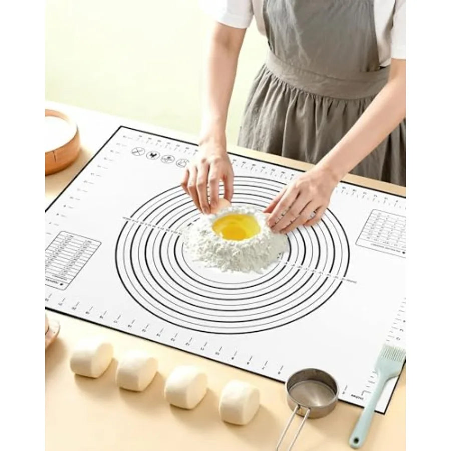 Silicone Pastry Mat With Measurements Non Slip Baking Mat