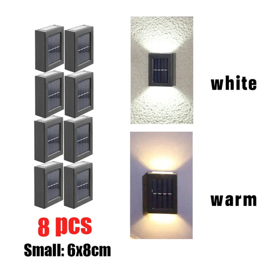 AlliLit Solar LED Wall Light Waterproof Outdoor Garden
