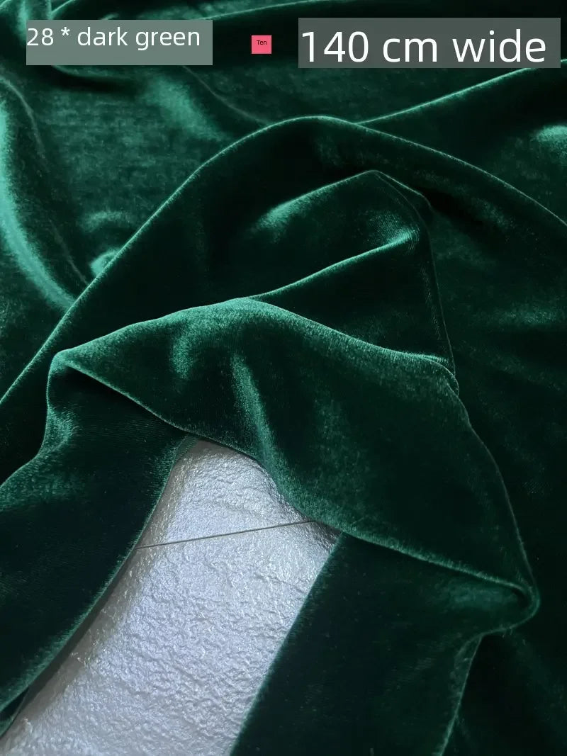 NONECN Mulberry Silk Velvet Fabric for High End Dresses
