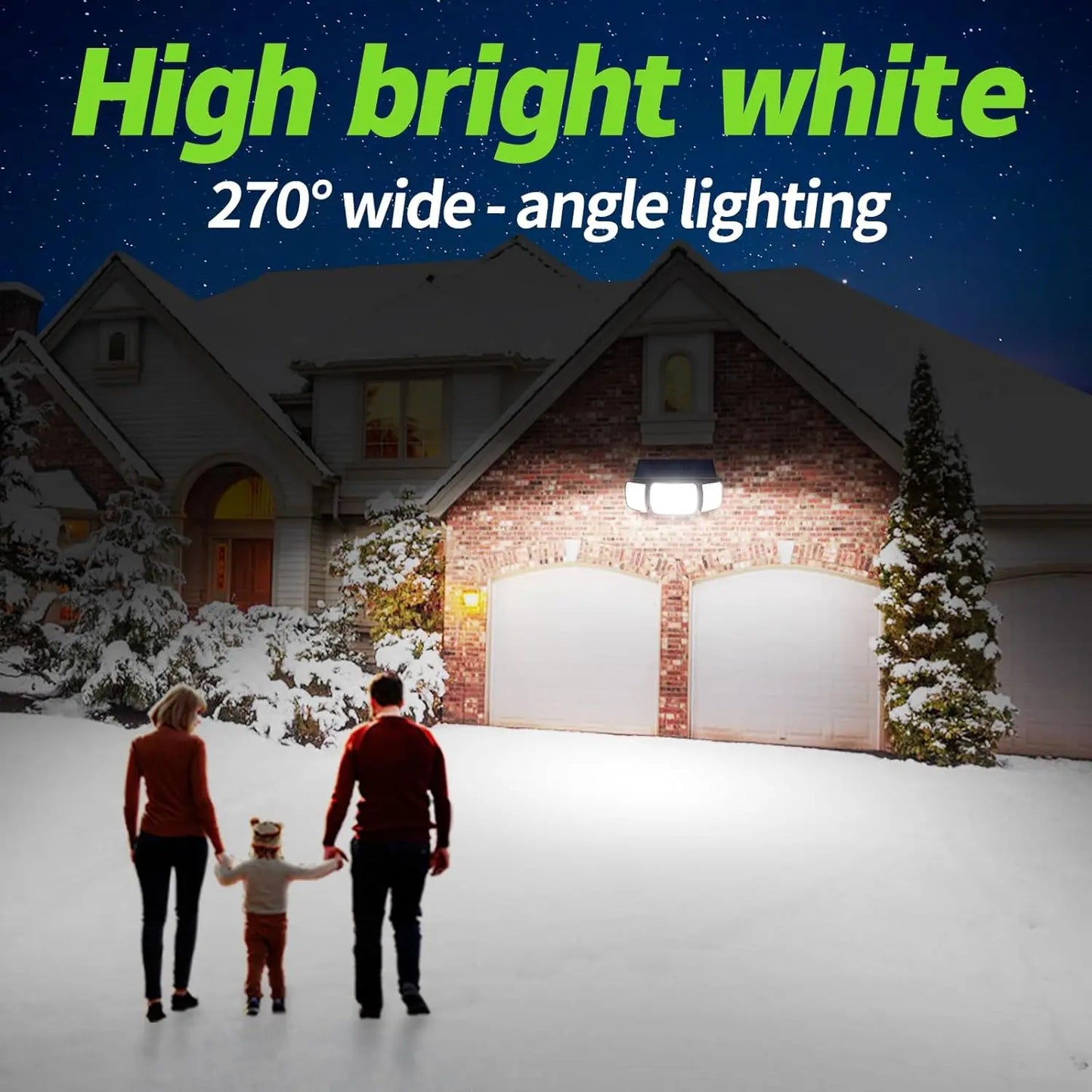 Intelamp Outdoor Solar LED Spotlight With Large Panel Three Modes
