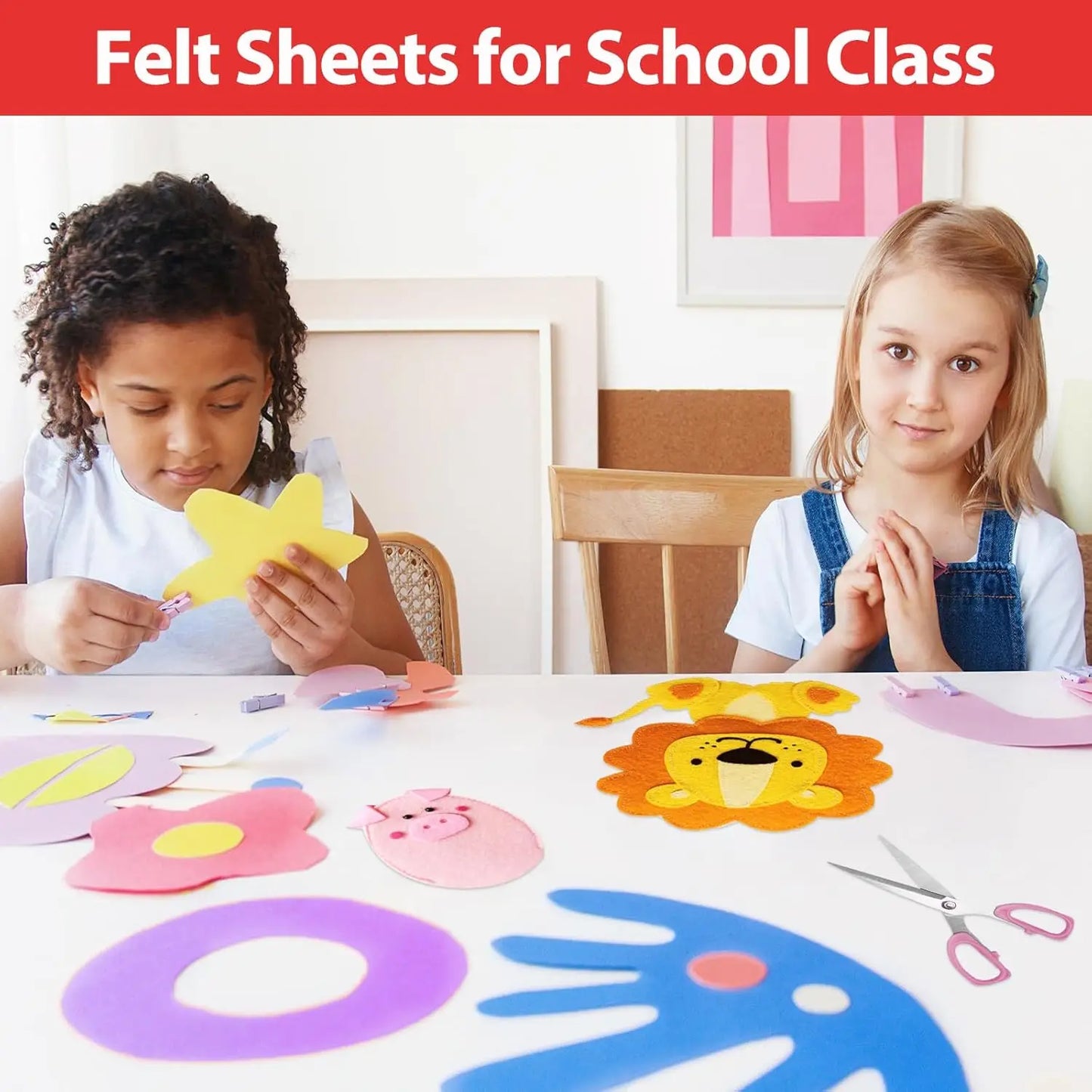 Wool Blend Felt Sheets for Crafts DIY Projects Pack