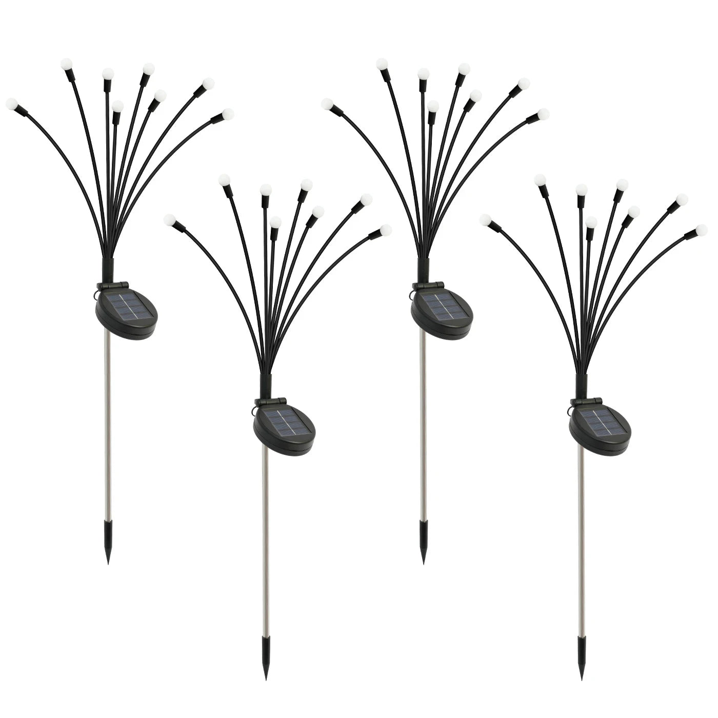 Solar Firefly Lights 8-Head LED Outdoor Garden Pathway Decor
