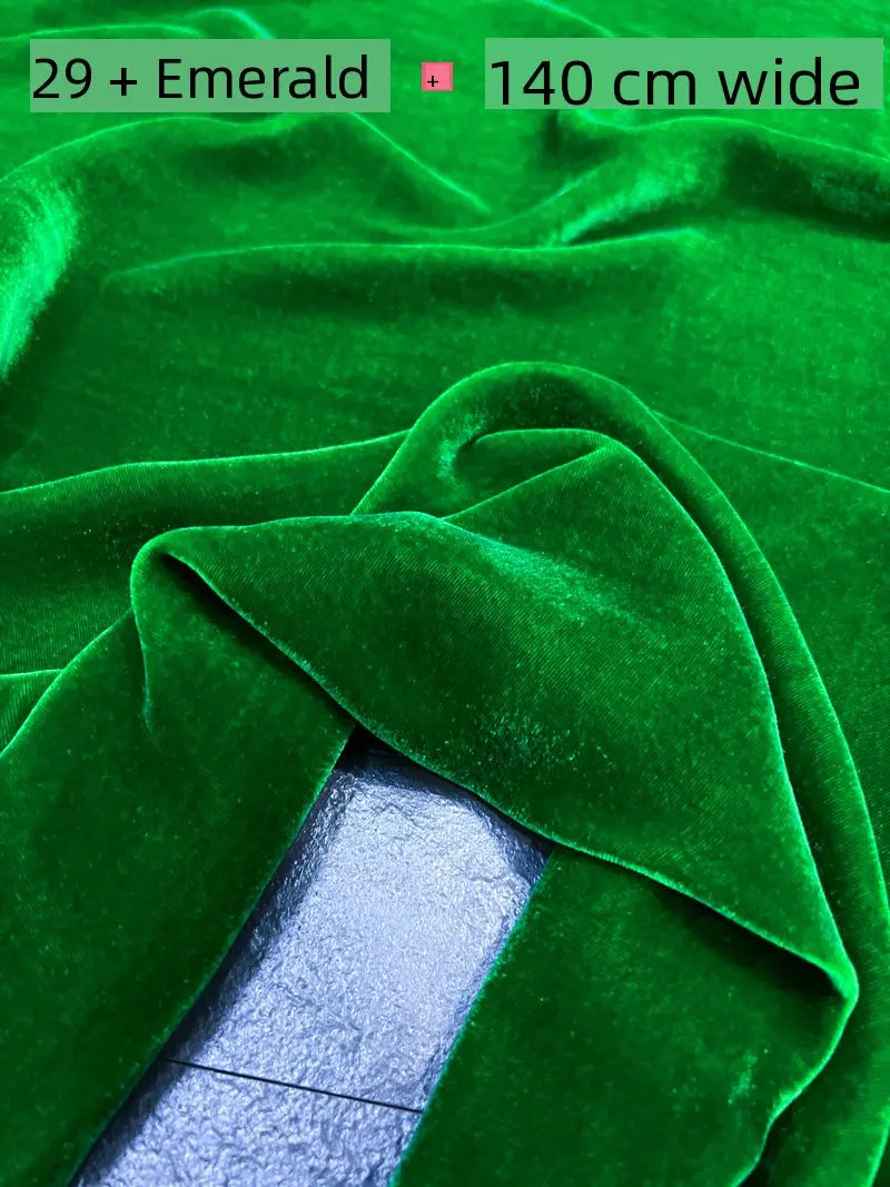 NONECN Mulberry Silk Velvet Fabric for High End Dresses