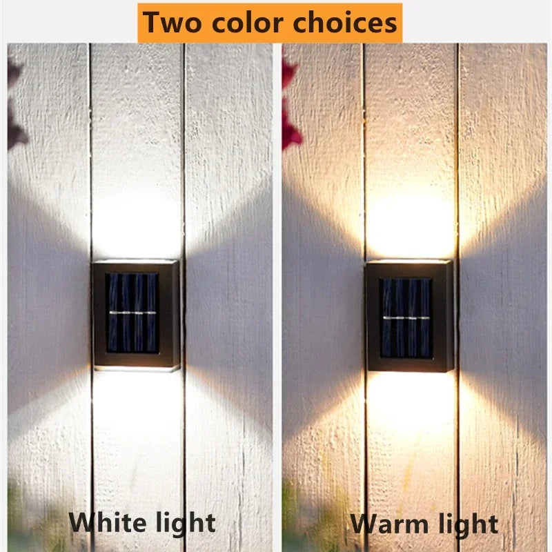 AlliLit Solar Wall Light Outdoor Waterproof Garden Led Lamp