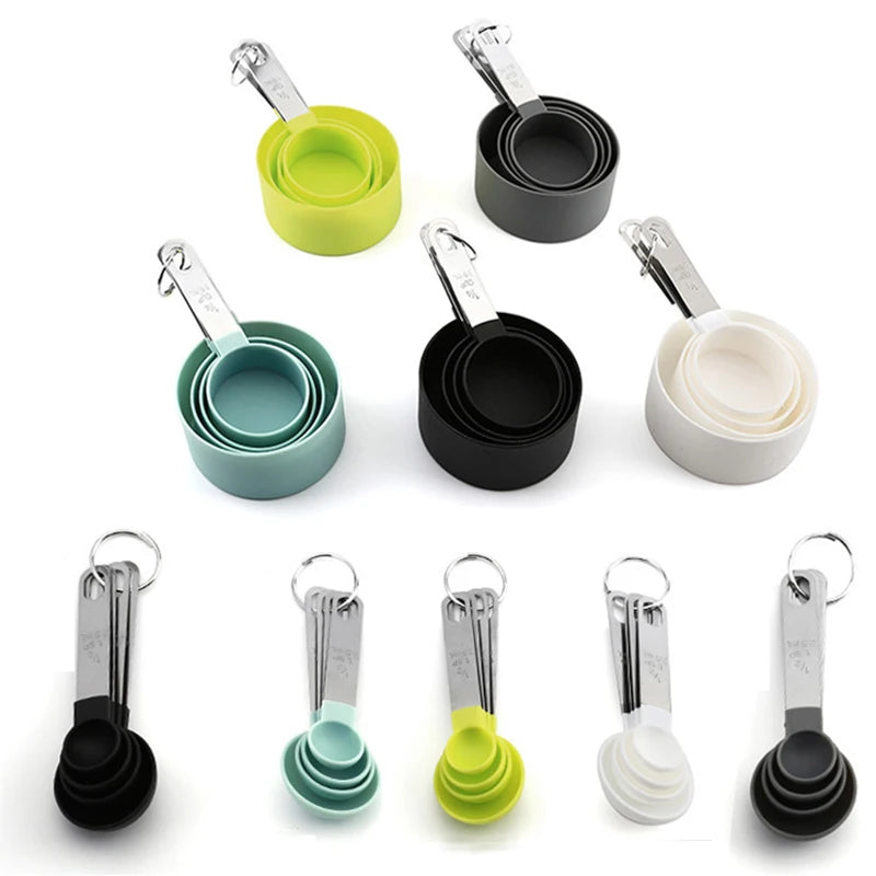 8Pcs Measuring Cups And Spoons Set For Baking And Cooking