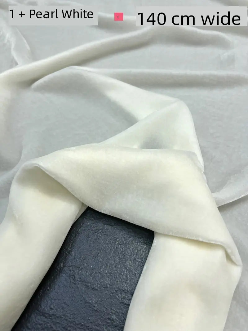 NONECN Mulberry Silk Velvet Fabric for High End Dresses