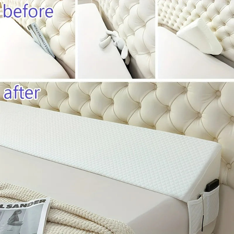 NONECN Bed Wedge Pillow Memory Foam Adjustable For Back Support