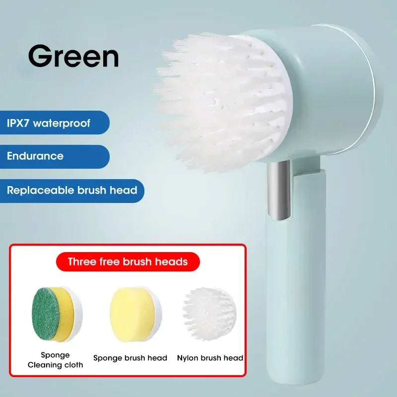 Wireless Handheld Electric Cleaning Brush For Dishes Pots Pans