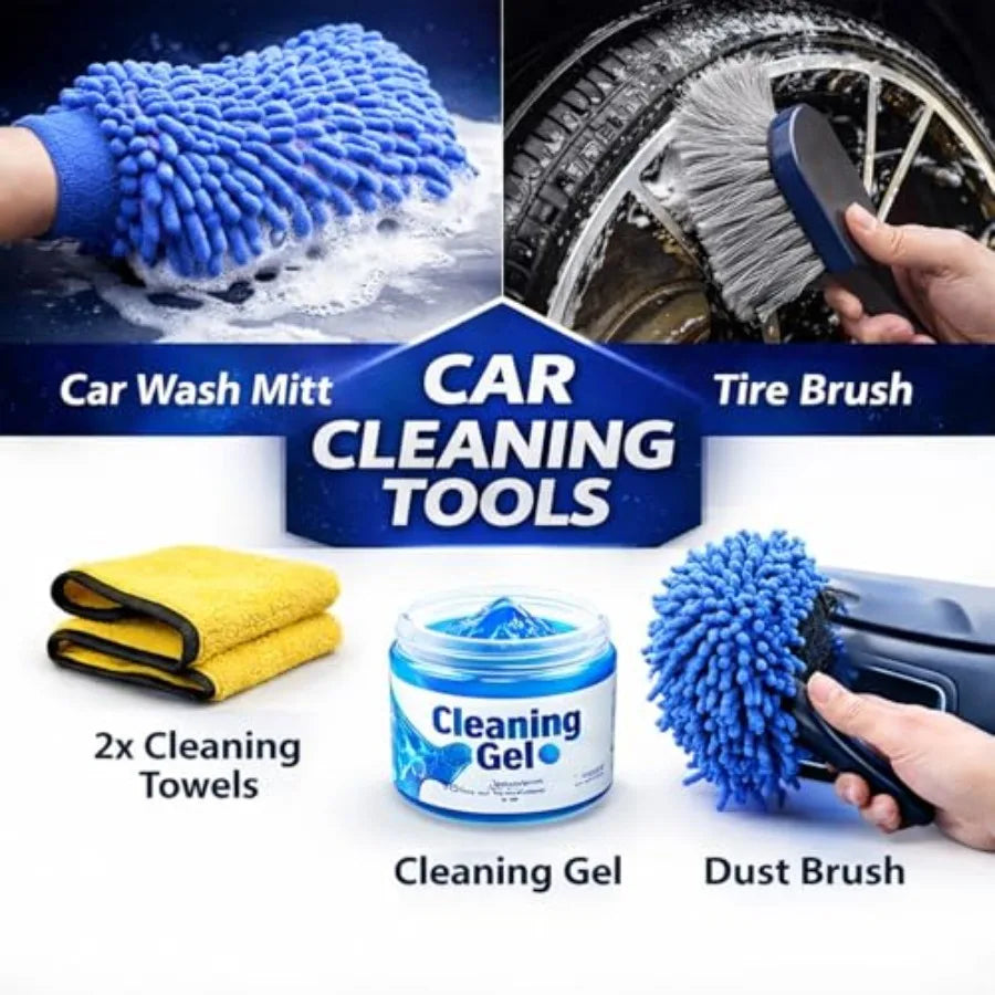 Car Detailing Kit 36 Piece Brush Set For Car Wash Cleaning