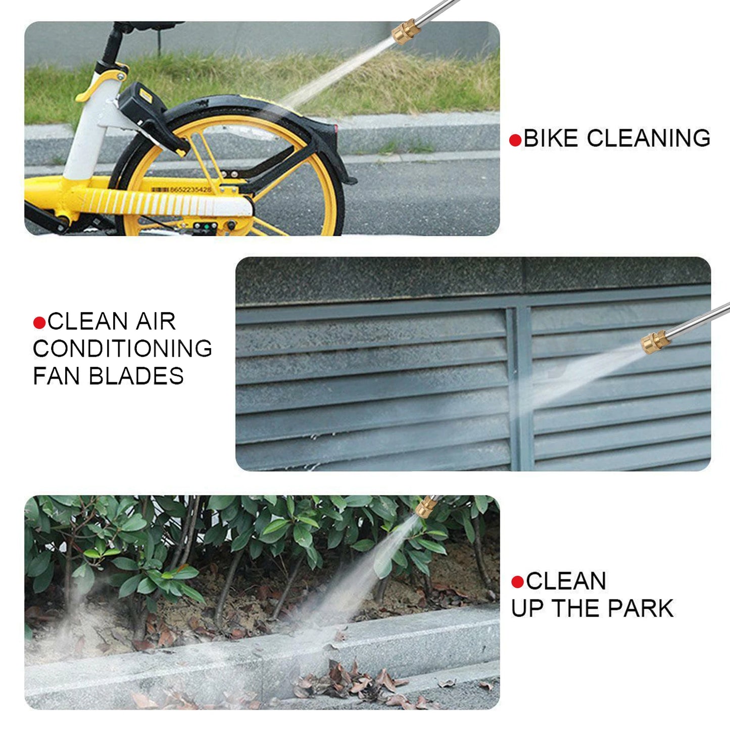High Pressure Washer Gun With Quick Connect Spray Lance