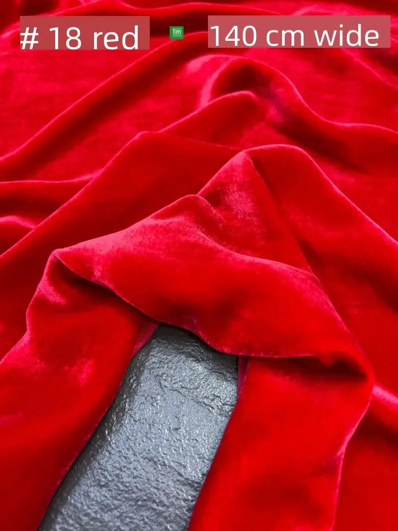 NONECN Mulberry Silk Velvet Fabric for High End Dresses