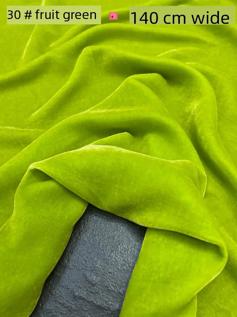 NONECN Mulberry Silk Velvet Fabric for High End Dresses
