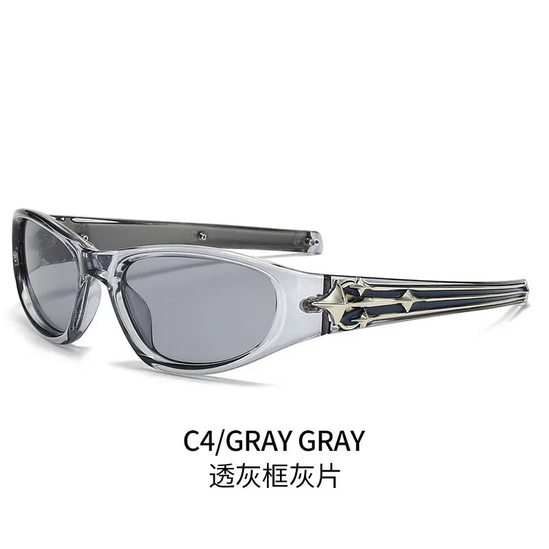 Cat Eye Sunglasses Unisex Rivet Star UV400 Fashion Shades