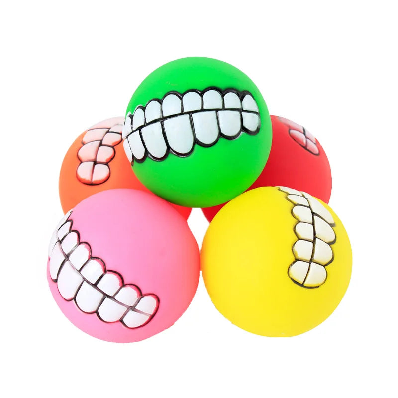 Rubber Squeaky Dog Toy Ball Chew for Training