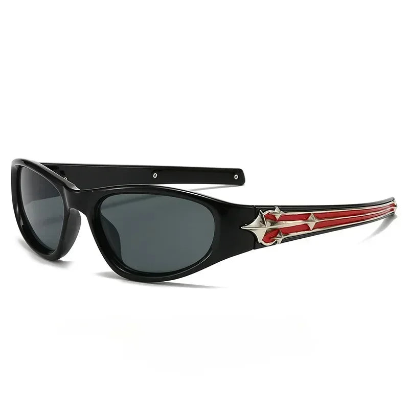 Cat Eye Sunglasses Unisex Rivet Star UV400 Fashion Shades