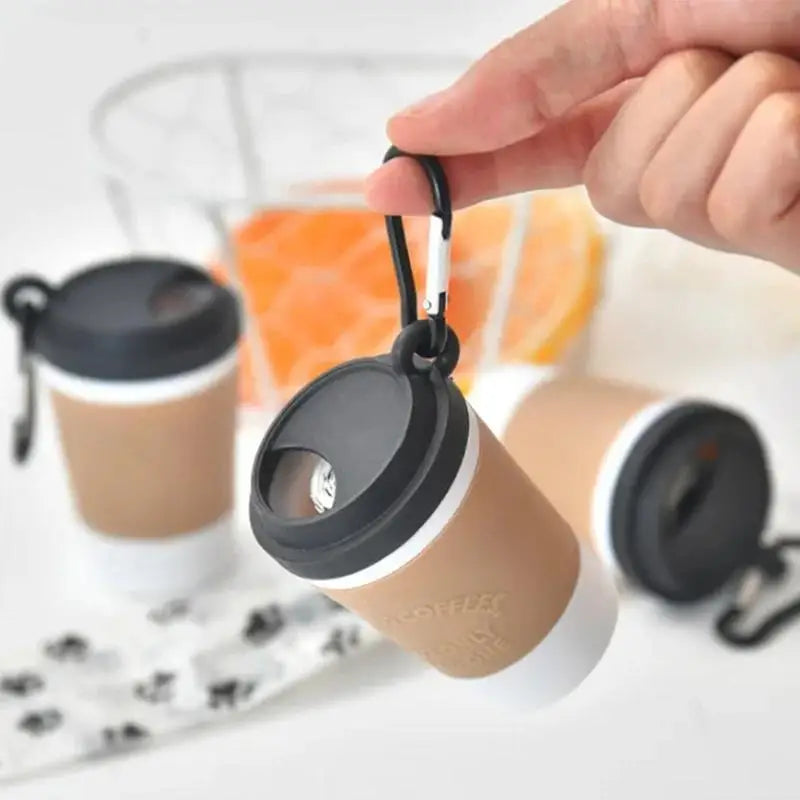 Portable Coffee Cup Dog Waste Bag Storage Container