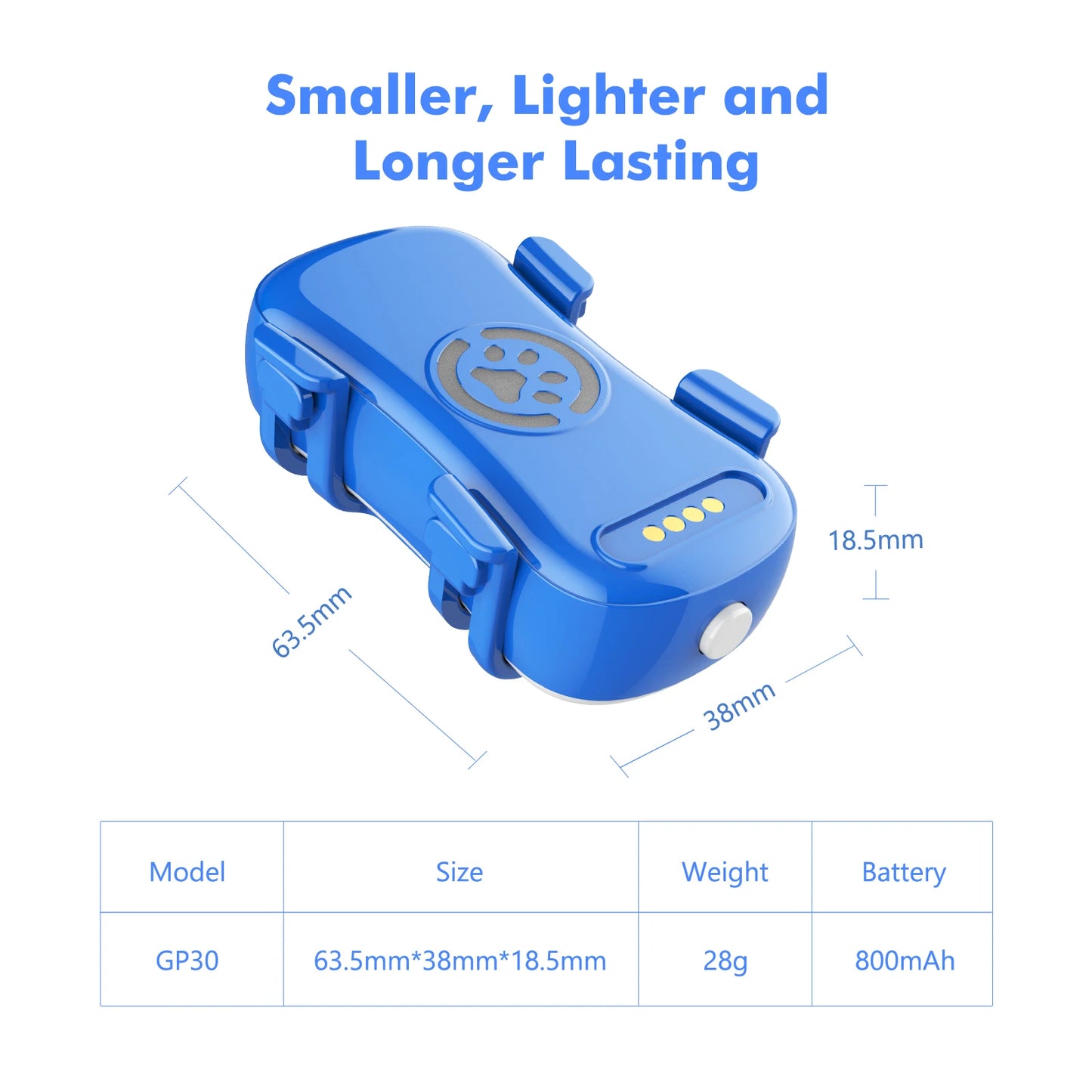 Wanwaytech 4G Lte Pet Tracker Real Time Antilost Locator