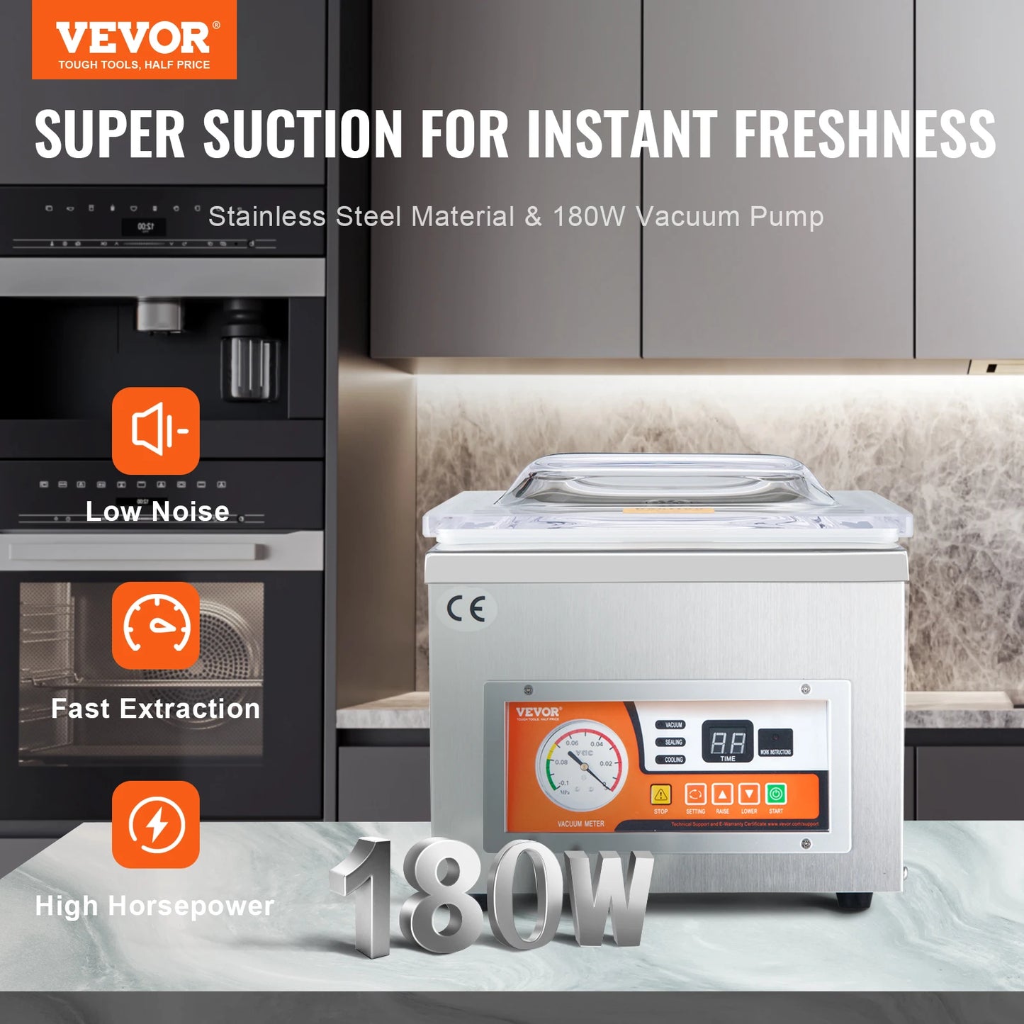 DZ-260A Chamber Vacuum Sealer For Home Food Preservation