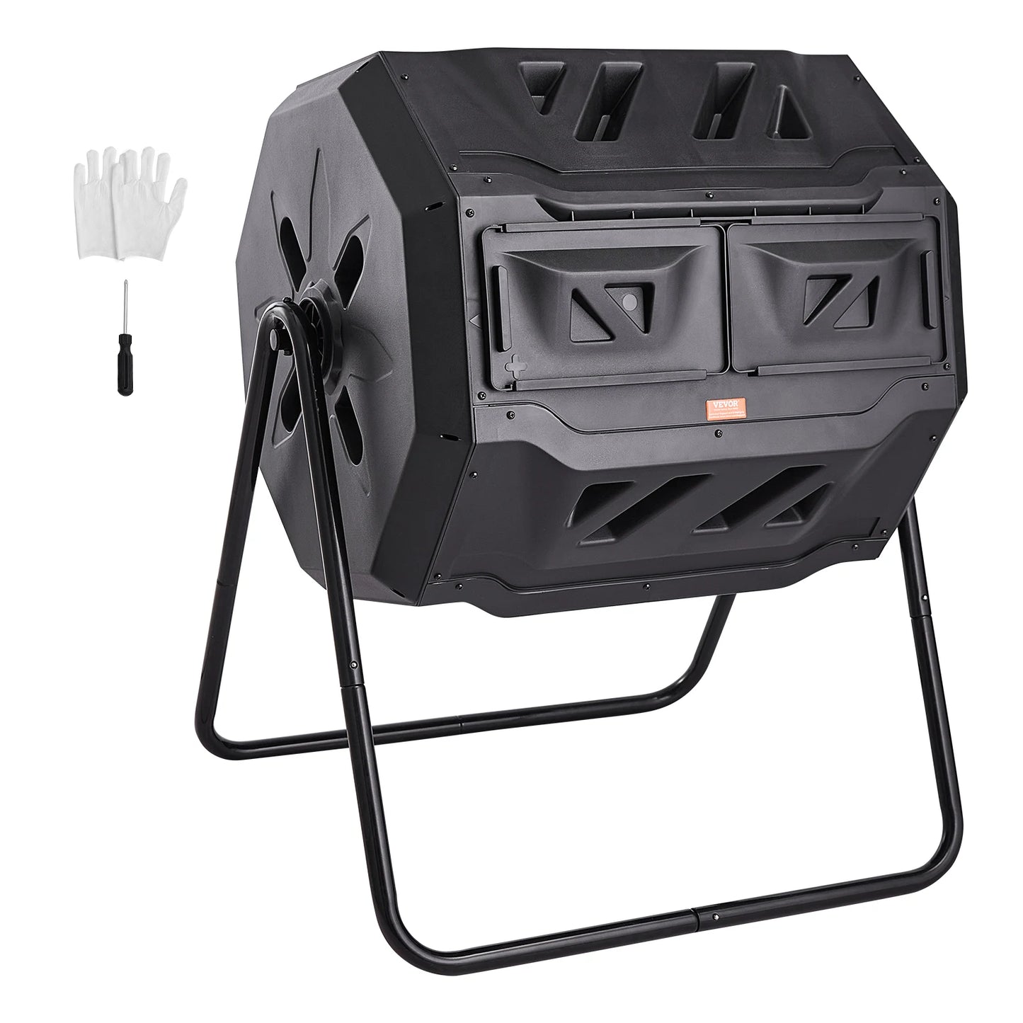 SucceBuy 43 Gal Tumbling Composter for Effortless Garden Composting