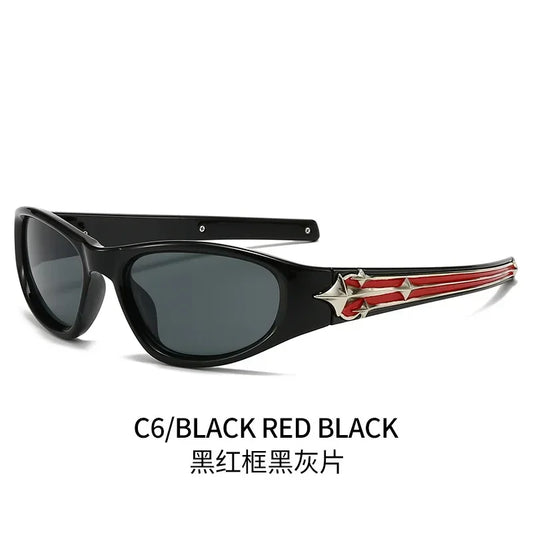 Cat Eye Sunglasses Unisex Rivet Star UV400 Fashion Shades