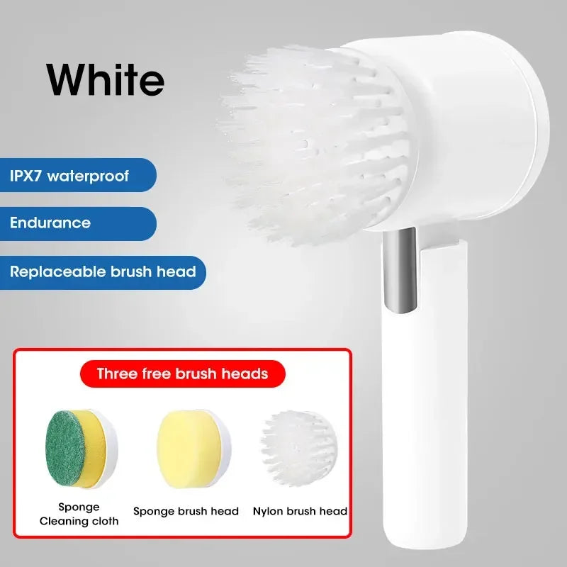 Wireless Handheld Electric Cleaning Brush For Dishes Pots Pans