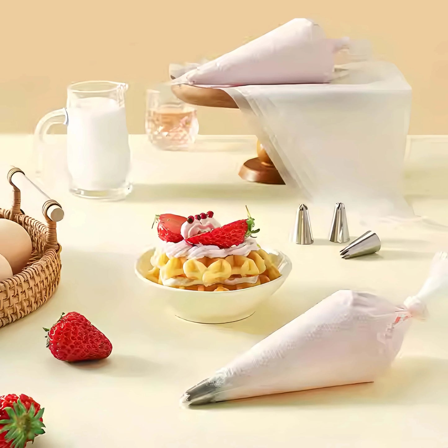 Thick Disposable Piping Bags For Baking Icing And Cake Decorating