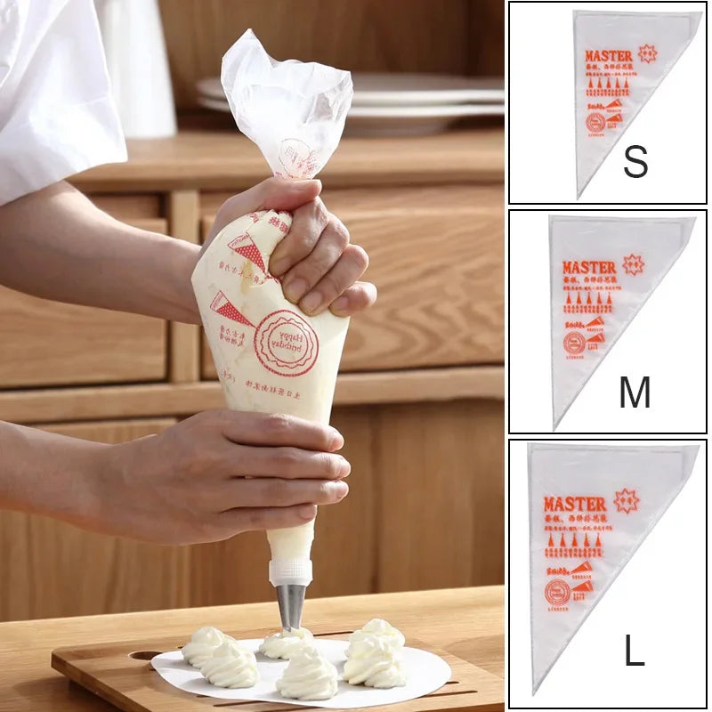 Disposable Pastry Bags for Cake Icing and Piping Tools