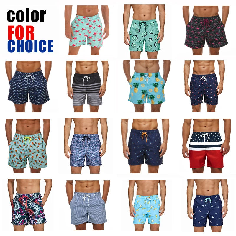 Quick Dry Summer Mens Swim Board Shorts For Beach Trunks