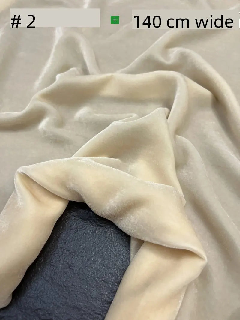 NONECN Mulberry Silk Velvet Fabric for High End Dresses