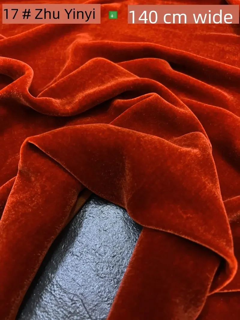 NONECN Mulberry Silk Velvet Fabric for High End Dresses