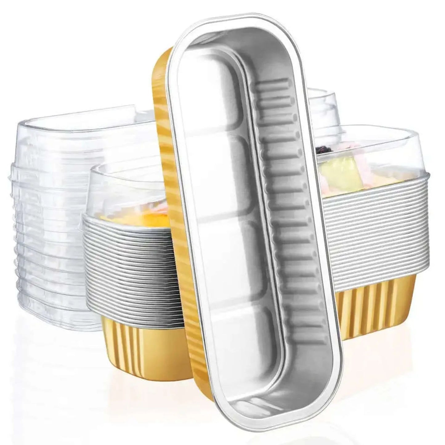 Disposable Mini Loaf Baking Pans Oven Safe Cookware Trays