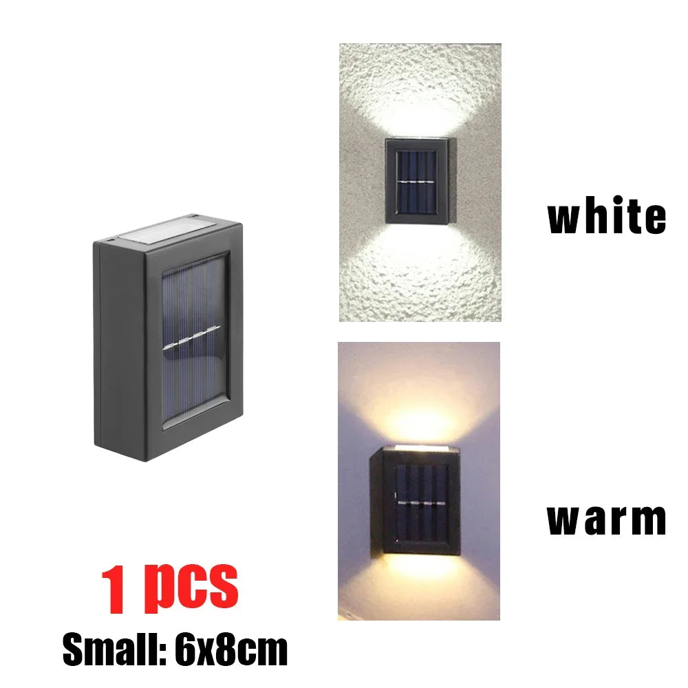 AlliLit Solar Wall Light Outdoor Waterproof Garden Led Lamp