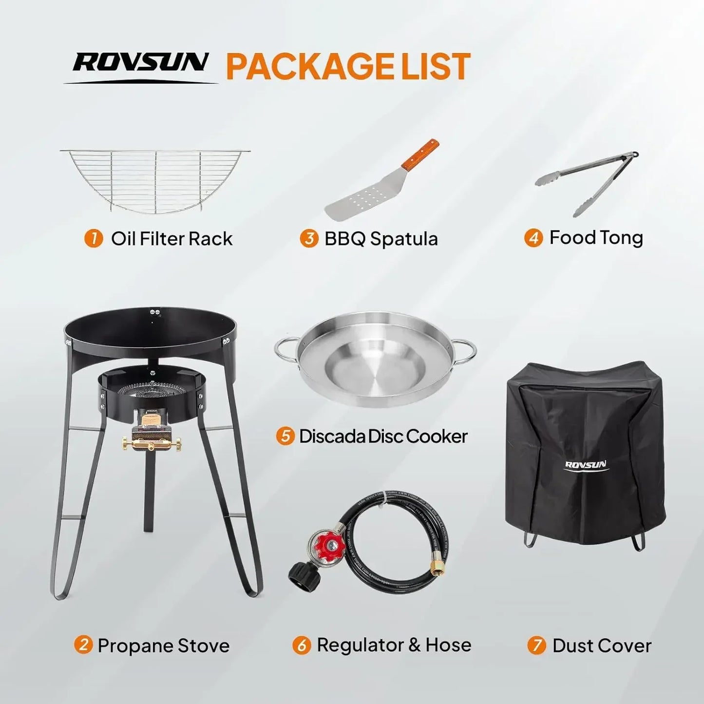 Concave Comal Set With 80,000 BTU Propane Stove For Backyard