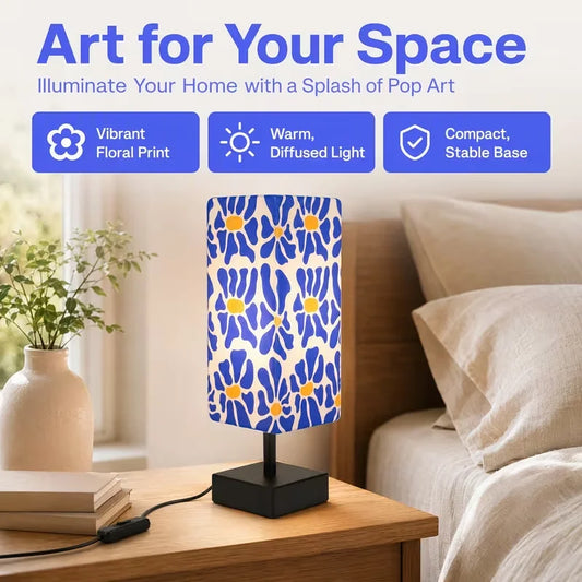 Jian Bian Modern Floral Table Lamp With Diffused Light