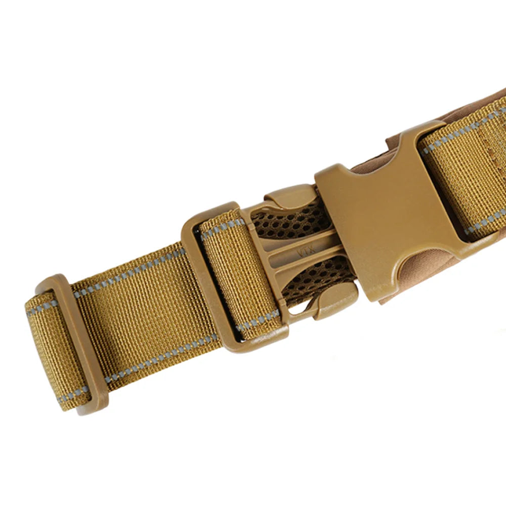 Tactical Anti Pull Dog Harness 1000D Nylon Adjustable For Large Dogs Reflective