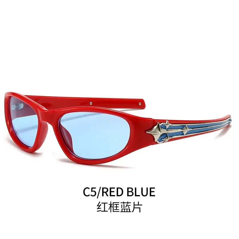 Cat Eye Sunglasses Unisex Rivet Star UV400 Fashion Shades