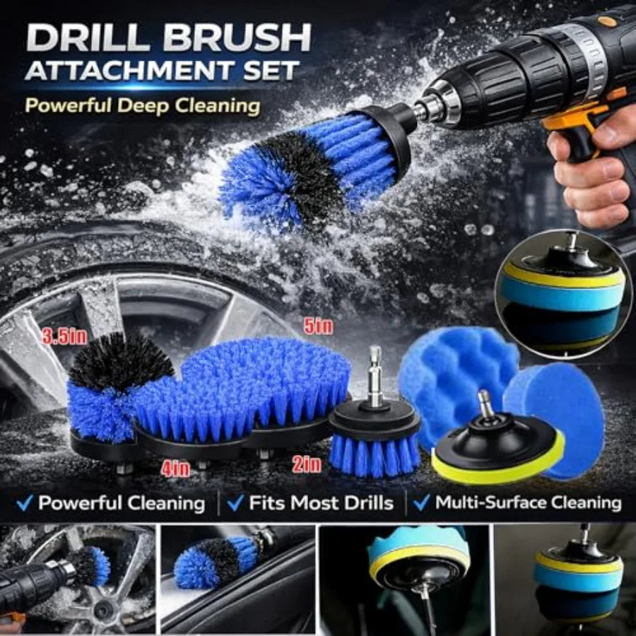 Car Detailing Kit 36 Piece Brush Set For Car Wash Cleaning